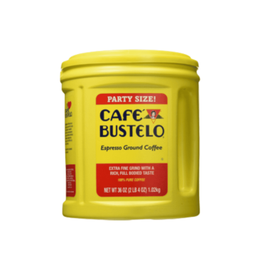 Cafe Bustelo Espresso Ground Coffee Tub 1.02kg (36oz) (Box of 6) Tub Pack