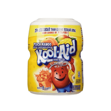 Kool Aid Peach Mango Tub 538g (8 Quarts) (Box of 12)