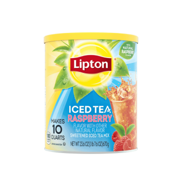 Lipton Iced Tea Raspberry Flavour 670g (23.6oz) (Box of 6)