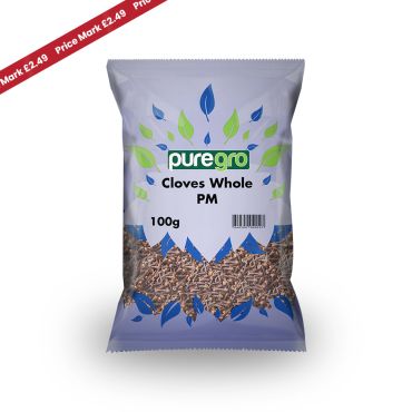 Puregro Cloves Whole 100g PM £2.49 (Box of 10)