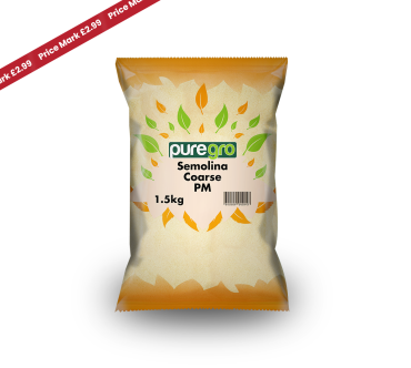 Puregro Semolina Coarse 1.5kg PMP £2.99 (Box of 6)