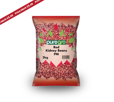 Puregro Red Kidney Beans 2kg £5.49 PMP  (Box of 6)