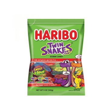 Haribo Twin Snakes 142g (5oz) (Box of 12)