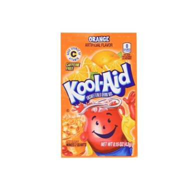 Kool Aid Sachet Orange (2 Quarts) (Box of 48)