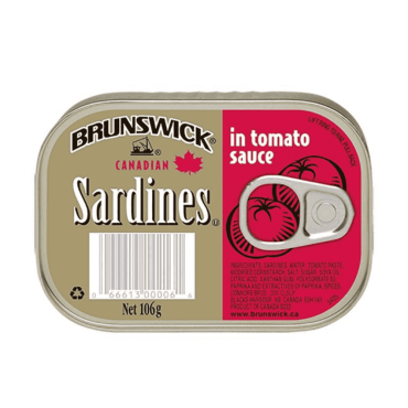Brunswick Sardines In Tomato Sauce 106g (Box of 12)