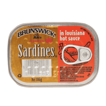 Brunswick Sardines In Louisiana Hot Sauce 106g (Box of 12)