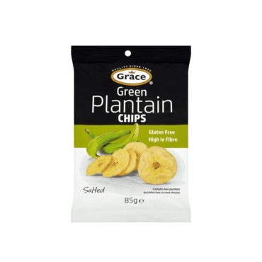 Grace Green Plantain Chips 85g (Box of 9)