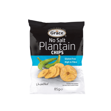Grace Plantain Chips No Salt 85g (Box of 9)
