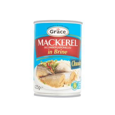 Grace Mackerel in Brine 425g (Case of 12)