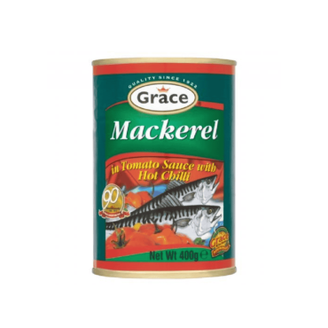 Grace Mackerel in Hot Tomato Sauce 425g (Case of 12)