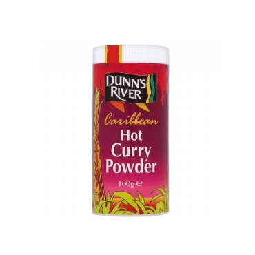 Dunn's River Caribbean Hot Curry Powder 100g (Box of 12)
