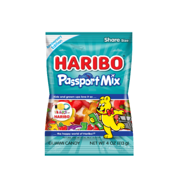 Haribo Passport Mix 113g (4oz) (Box of 12)