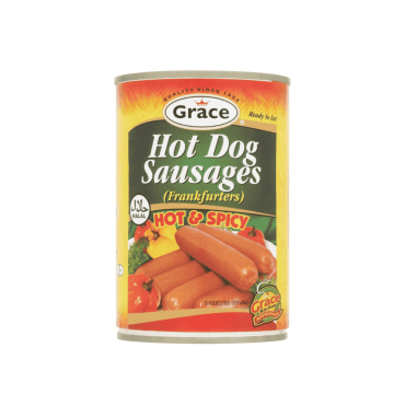 Grace Hot & Spicy Halal Hot Dog Sausages 400g (Case of 12)