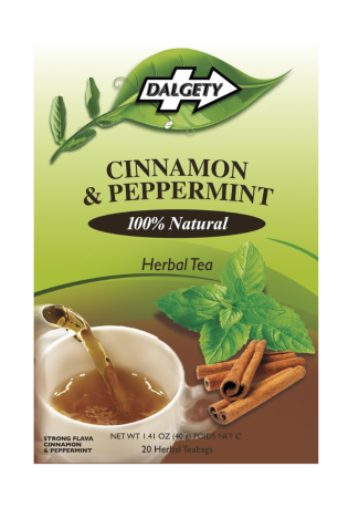 Dalgety Cinnamon & Peppermint 40g (20 Tea Bags) (Box of 6)
