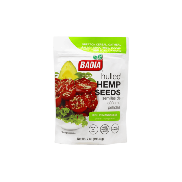 Badia Hulled Hemp Seeds 198.4g (7oz) (Box of 8)