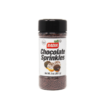 Badia Chocolate Sprinkles 85.1g (3oz) (Box of 8)