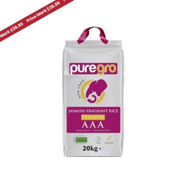 Puregro Premium Jasmine Fragrant Rice 20kg PM £26.99