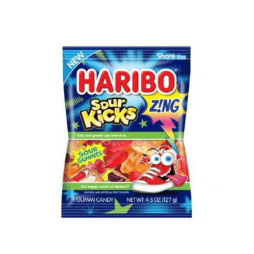 Haribo Zing Sour Kicks 127g (4.5oz) (Box of 12)