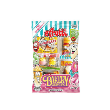 Efrutti Gummi Bakery Shoppe Theme Bag 77g (2.7oz) (Box of 12)