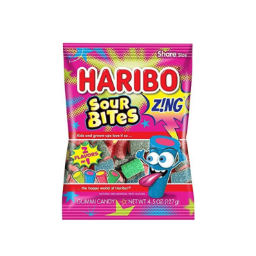 Haribo Zing Sour Bites 127g (4.5oz) (Box of 12)

