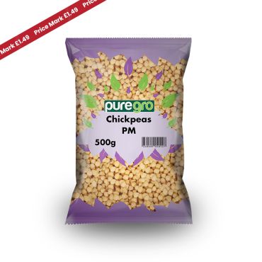 Puregro Chickpeas 500g PM £1.49 (Box of 10)