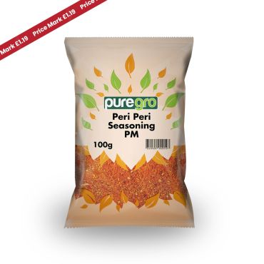 Puregro Peri peri Seasoning 100g PM £1.19 (Box of 10)