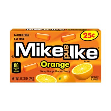 Mike & Ike Orange 22g (0.78oz) (Box of 24)
