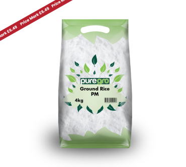 Puregro Ground Rice 4kg PM £6.49 (Box of 5)
