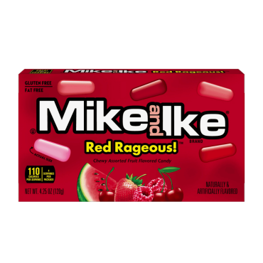 Mike & Ike Mega Red Rageous Theater Box 120g (4.25oz) (Box of 12)