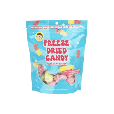 Josh Bosh Freeze-Dried Candy - Sour Worms 56g (1.95oz) (Box of 24)