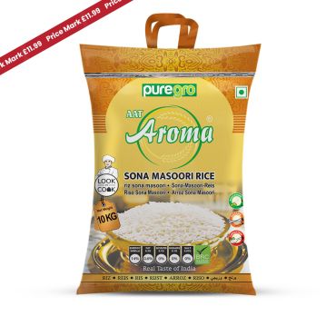 Puregro Sona Masoori Rice 10kg PM £11.99