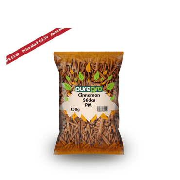 Puregro Cinnamon Sticks PM £3.39 150g (Box of 10)