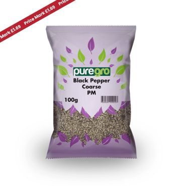 Puregro Black Pepper Coarse 100g PM £1.69 (Box of 10)