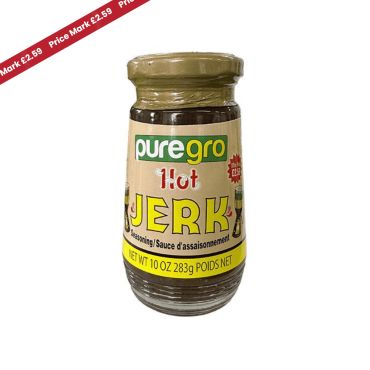 Puregro Hot & Spicy Jerk Seasoning Paste PM £2.59 or 2 For £4 283g (Box of 24)