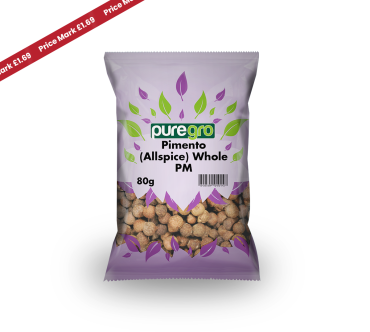 Puregro Pimento (Allspice) Whole PM £1.69 80g (Box of 10)