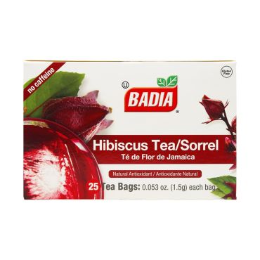 Badia Hibiscus/Sorrel Tea 25 Bags 1.5g (0.053oz)