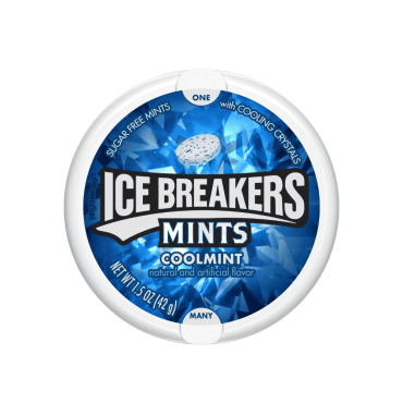 Ice Breakers Mints Coolmint 42g (1.5oz) (Box of 8)