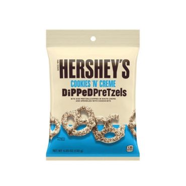 Hershey's Cookies N Creme Dipped Pretzels 120g (4.25oz) (Box of 12)
