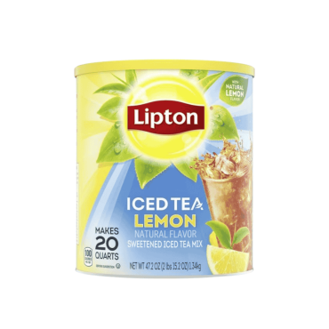 Lipton Iced Tea Lemon Flavour 1.34kg (20 Quart) (47.2oz) (Box of 6) 67633522