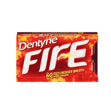 Dentyne Fire Cinnamon Chewing Gum (16pcs) 36g (Box of 9)