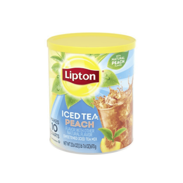 Lipton Iced Tea Peach Flavour 670g (23.6oz) (Box of 6)