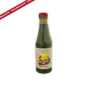 Puregro Green Seasoning Sauce 300ml PM £1.79 (Box of 6)