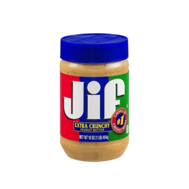 Jif Crunchy Peanut Butter 454g (16oz) (Box of 12)