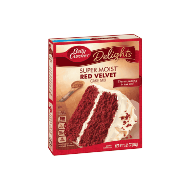 Betty Crocker Super Moist Red Velvet Cake Mix 432g (15.25oz) (Box of 12)