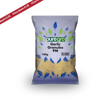 Puregro Garlic Granules PM £1.19 100g (Box of 10)