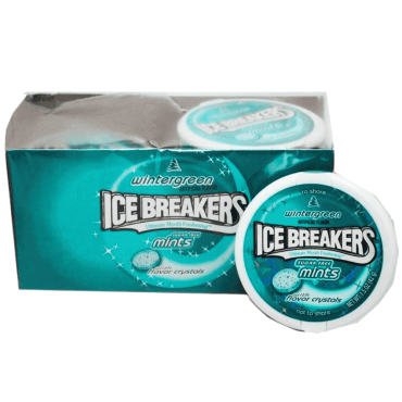 Ice Breakers Mints Wintergreen 42.5g (1.5oz) (Box of 8)