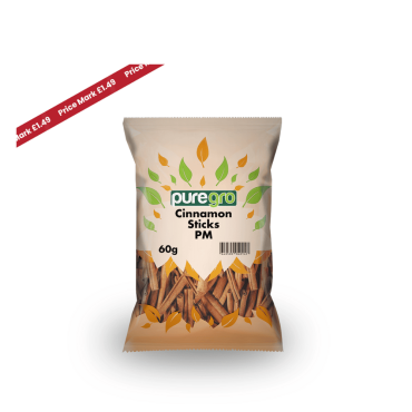 Puregro Cinnamon Sticks PM £1.49 60g (Box of 10)
