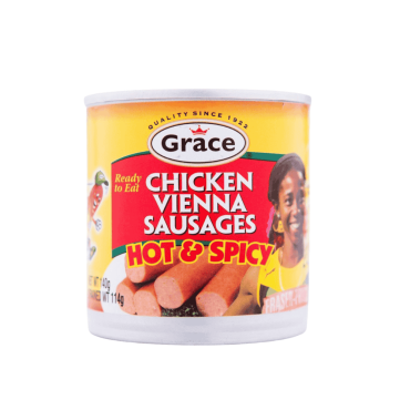 Chicken Vienna Sausages Hot & Spicy 114g (Pack of 12)