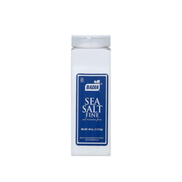 Badia Sea Salt Fine 1.13 kg (40oz) (Box of 6)