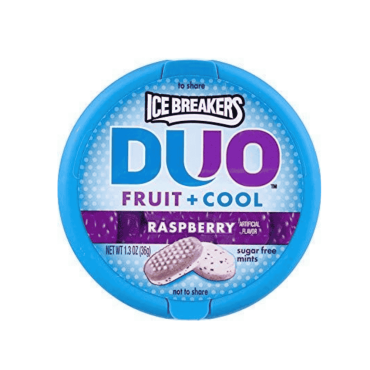 Ice Breakers Duo Raspberry 36.8g (1.3oz) (Box of 8)
